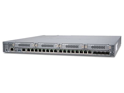 Juniper Networks SRX380 - Tietoturvalaite - 10 GigE - Ilmavirta edestä taaksepäin - 1U - Telineasennettava