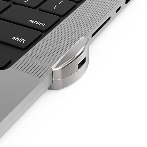 MACBOOK PRO 14-INCH LEDGE LOCK/ADAPTER WITH KEY LOCK SILVER