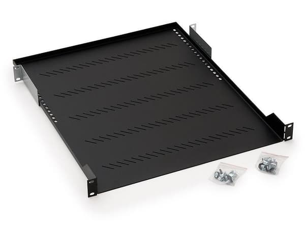 Triton 19" shelf 1U 550mm 80kg plastic black