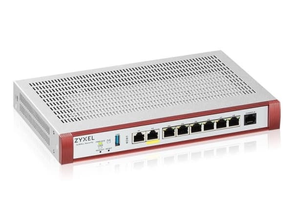 Zyxel ZyWALL USG FLEX 100HP - Brannvegg - med 1-års Security Bundle - 8 porter - 1GbE - skystyring
