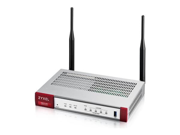 Zyxel USG FLEX 100 1xWAN, 4xLAN/DMZ-porter, WiFi 6 AX1800, 1xUSB (kun enhet)