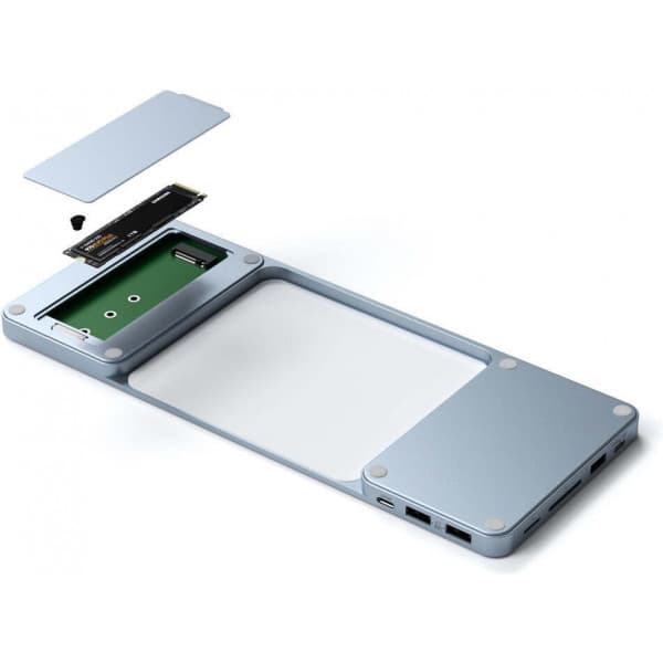 Satechi USB-C Slim Dock för 24-tums iMac - dockningsstation, blå