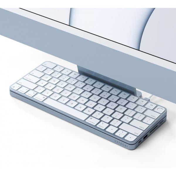 Satechi USB-C Slim Dock för 24-tums iMac - dockningsstation, blå