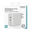 Miniatyrbillede 4 af 4: Deltaco USBC-GAN03 100 W -strømforsyning, USB-C PD, hvid