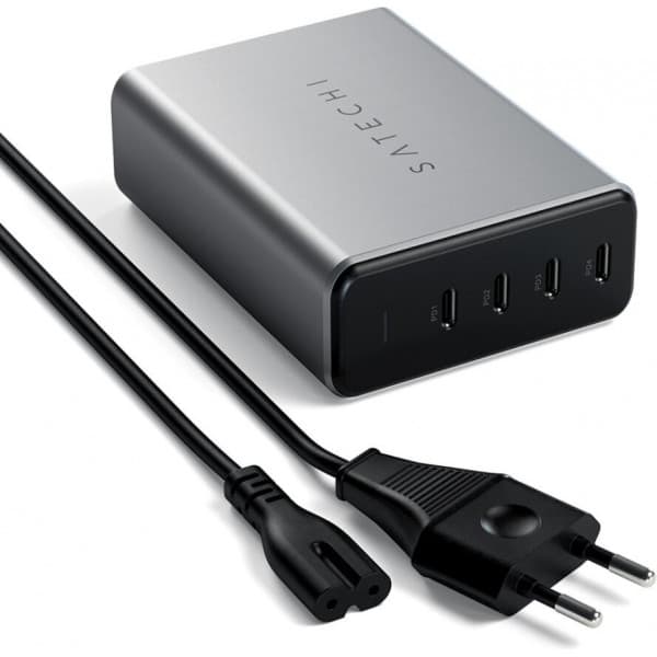Satechi 165W GaN PD oplader 4-port USB-C strømforsyning