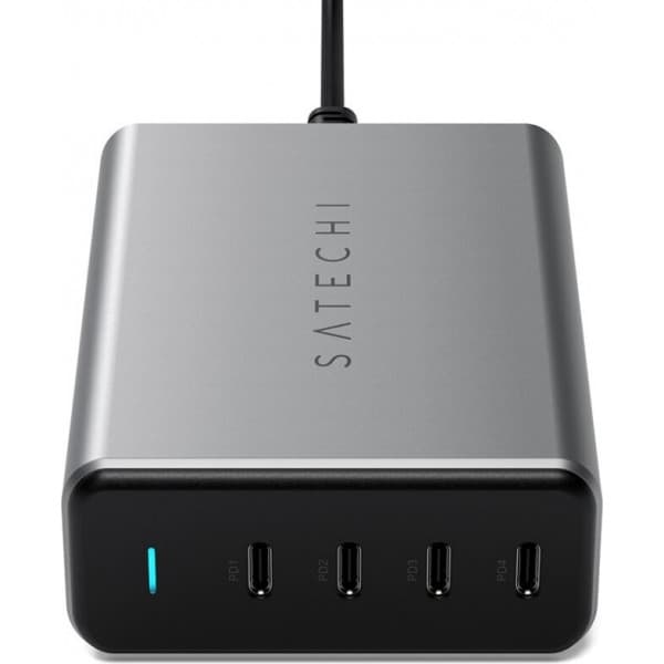 Satechi 165W GaN PD oplader 4-port USB-C strømforsyning