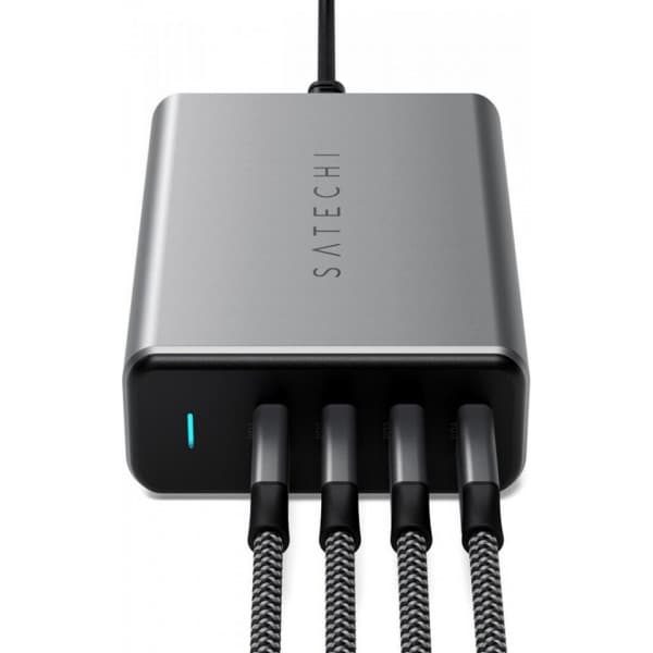 Satechi 165W GaN PD oplader 4-port USB-C strømforsyning