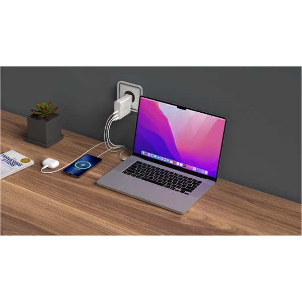 Hyper HyperJuice GaN 140W PD 3.1 USB-C/USB-A Multiport Charger - oplader
