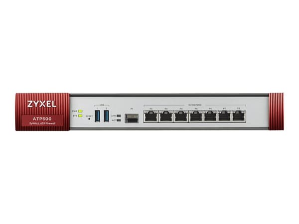 Zyxel ZyWALL ATP500 - Sikkerhetsapparat - 1GbE - H.323, SIP - 1U - skystyring - rackmonterbar