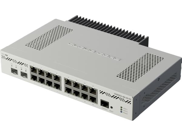 MikroTik Cloud Core Router CCR2004-16G-2S+PC - Ruter 16-porters svitsj - 10GbE - rackmonterbar