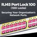 Miniatyrbild 5 av 9: Smart Keeper Essential RJ45 Port Slot (100x) - Rosa