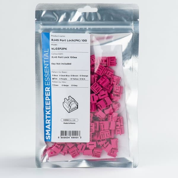 Smart Keeper Essential RJ45 Port Slot (100x) - Rosa