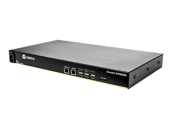 Vertiv Avocent ACS 8032SAC, SNMP,SSH,SSH-2,WPA2-RADIUS, RS-232, C13 liitin, Upotettu LINUX, 438 x 241 x 44,5 mm, 3,4 kg
