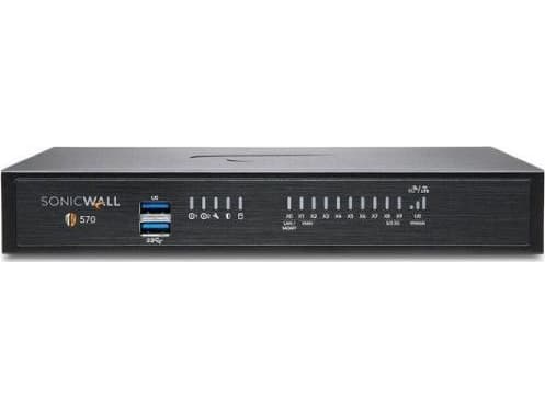 SonicWall TZ570, 4 Gbit/sek., 1,8 Gbit/sek., 2500 Mbit/s, 750 Mbit/s, 44,7 BUT/t, BGP, OSPF, RIP-1, RIP-2