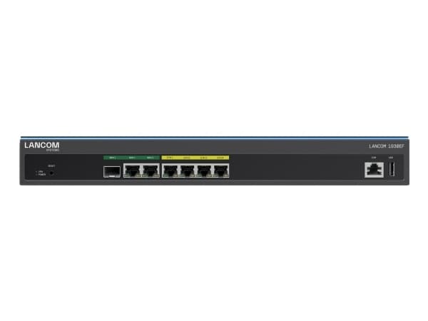 LANCOM 1930EF - Router - DSL-modem 4-ports-switch - 1GbE - WAN-portar: 3 - för LANCOM SFP-AON-1, SFP-BiDi1550-SC1, SFP-GPON-1, SFP-LX-LC1, SFP-SX-LC1
