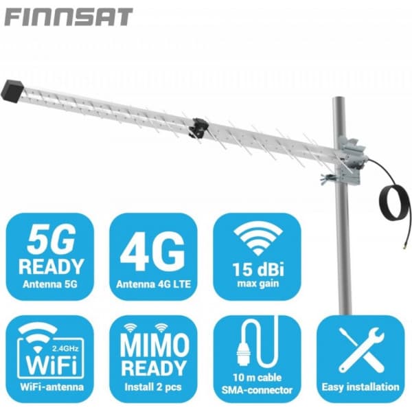 Finnsat FS5800 retningsbestemt GSM/3G/4G/LTE/5G/WiFi-antenne