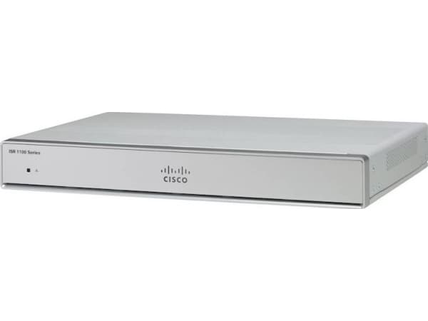 Cisco Integrated Services Router 1121 - Router 4-ports-switch - 1GbE - WAN-portar: 2