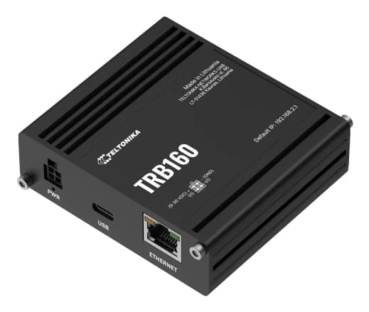 Teltonika TRB160 - Gateway - 1GbE - LTE - 3G, 4G - stasjonær/vegg/DIN-skinne monterbar