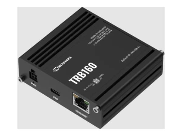 Teltonika TRB160 - Gateway - 1GbE - LTE - 3G, 4G - stasjonær/vegg/DIN-skinne monterbar