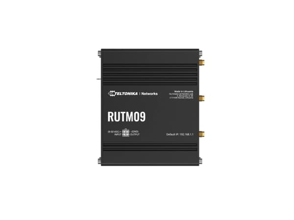 Teltonika RUTM09, Ethernet WAN, Gigabit Ethernet, SIM kort spor, Sorter