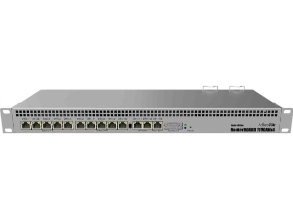 Mikrotik RB1100AHx4, Ethernet WAN, Gigabit Ethernet, ruostumaton teräs