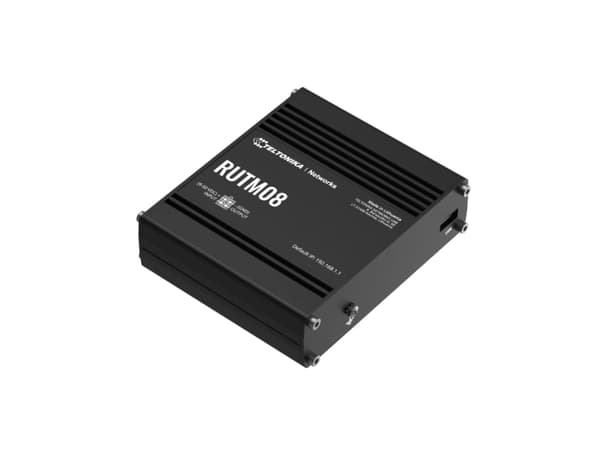 Teltonika RUTM08, Ethernet WAN, Gigabit Ethernet, SIM-kortplats, Svart