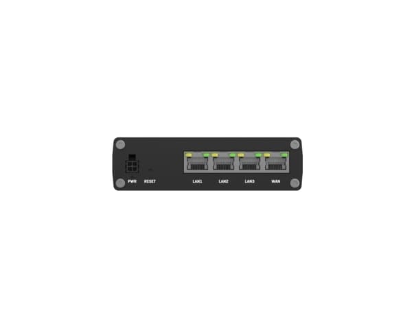 Teltonika RUTM08, Ethernet WAN, Gigabit Ethernet, SIM-kortplats, Svart