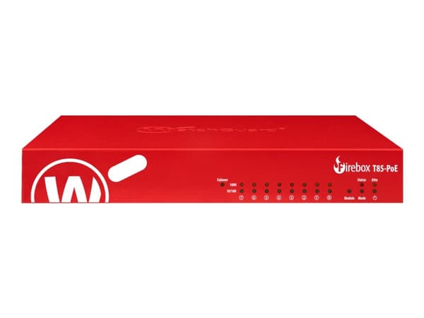 WatchGuard Firebox T85-PoE - Sikkerhetsapparat - med 3 years Basic Security Suite - 8 porter - 1GbE - WatchGuard Trade-Up Program