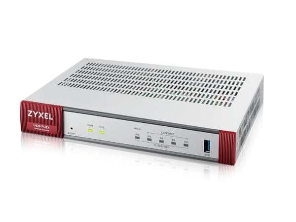Zyxel USG Flex H Series 50HP - Brannvegg - med 1 års inntrengingsforsvarspakke - 5 porter - 1GbE - skystyring - for Zyxel SFP-1000T, SFP10G-LR, SFP10