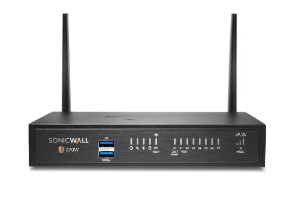 SonicWall TZ Series (Gen 7) TZ270 - Sikkerhetsapparat - med 3 års avansert beskyttelsestjeneste suite og Cloud Secure Edge i 1 år SIA-Basic (10 bruke