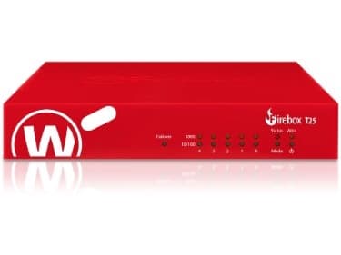 WatchGuard Firebox T25 - Turvalaitteet - 3 vuoden Basic Security Suite - 5 porttia - 1 GbE - WatchGuard Trade-Up -ohjelma