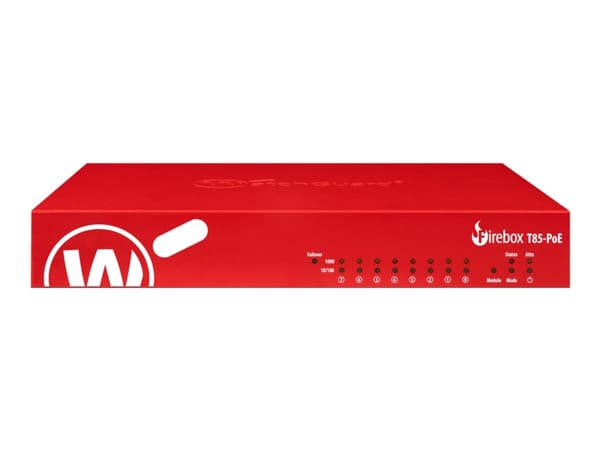 WatchGuard Firebox T85-PoE - Sikkerhedsudstyr - med 3 års Total Security Suite - 8 porte - GigE