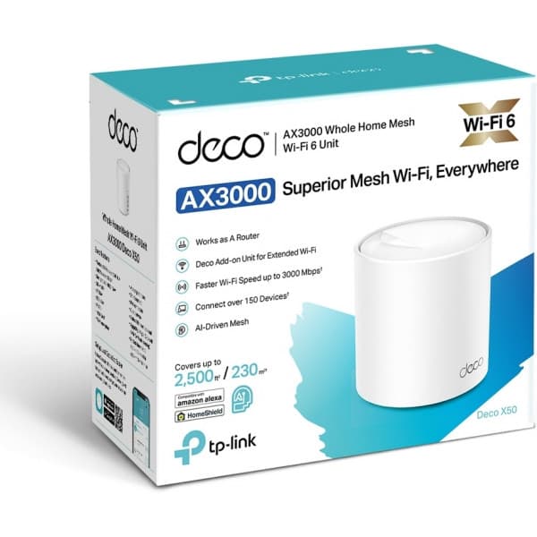 TP-LINK Deco X50 WiFi 6 -Mesh-reititin