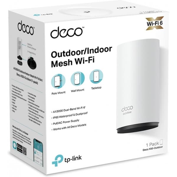 TP-LINK Deco X50 Outdoor WiFi 6 -Mesh-tukiasema ulkokäyttöön