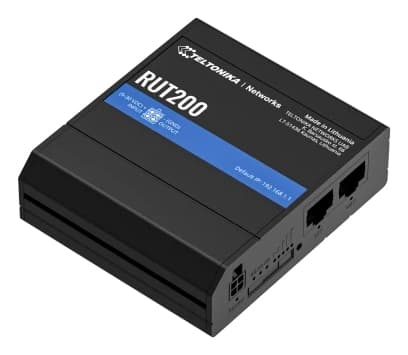 Teltonika RUT200 - Trådløs ruter - WWAN 2,4 GHz - 4G, 2G, 3G - DIN-skinnemonterbar