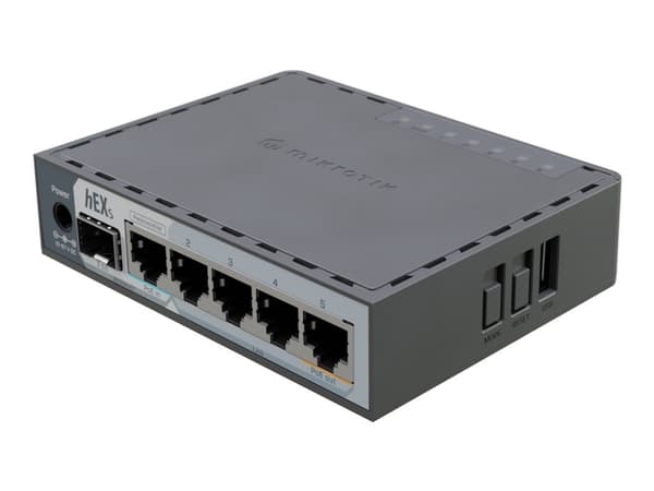 MikroTik hEX S - 2025 Edition - router 5-portars switch - 1GbE, 2.5GbE