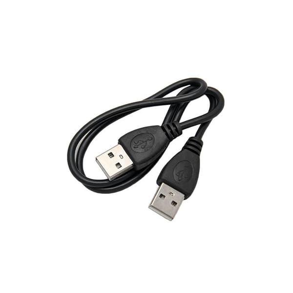 USB-A till USB-A kabel 0.5m för laddning av powerbanks mm