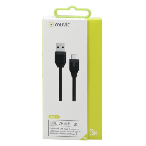 Muvit Laddkabel Synckabel USB-USB-C, 1 meter