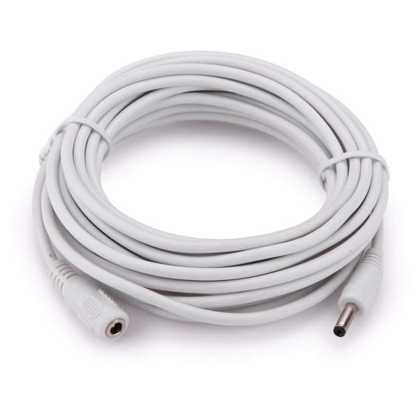 DC 3.5mm skarvkabel  3m Google Nest Mini 2nd och Hub VIT