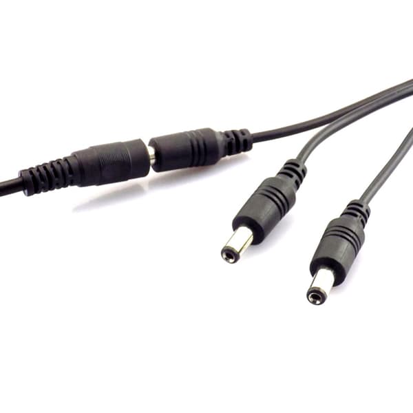 DC 5.5mm power split-kabel 1 hona - 3 hanar