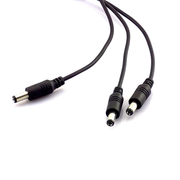 DC 5.5mm power split-kabel 1 hona - 3 hanar