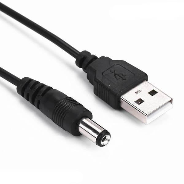 USB - DC 5.5mm power- och ström-kabel 1.4 meter