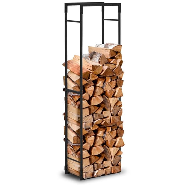 hillvert Brændestativ - 30 kg - 40 x 25 x 150 cm - stål - sort