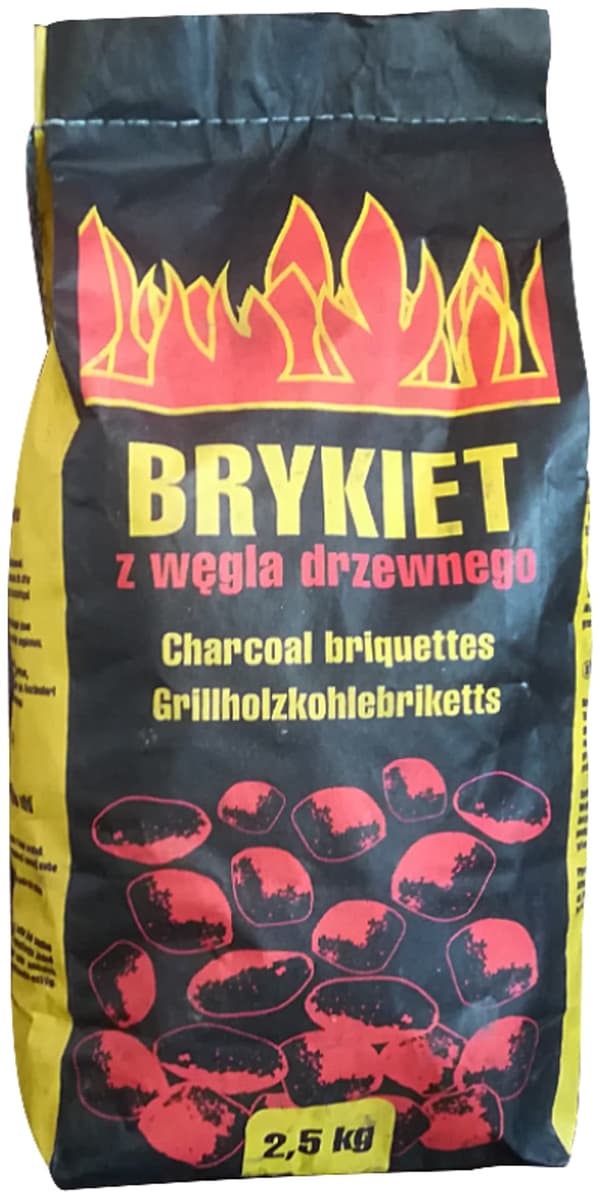 TRÆKULBRIKETTER 2,5 KG TRÆKULBRIKETTER 2,5 KG