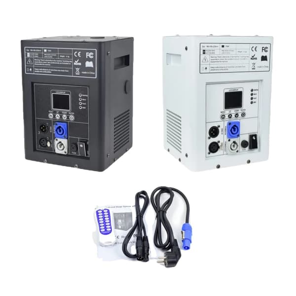 Kall gnistmaskin, 750W effekt, justerbar höjd 1,5-5M,1 Maskin, Svart skal
