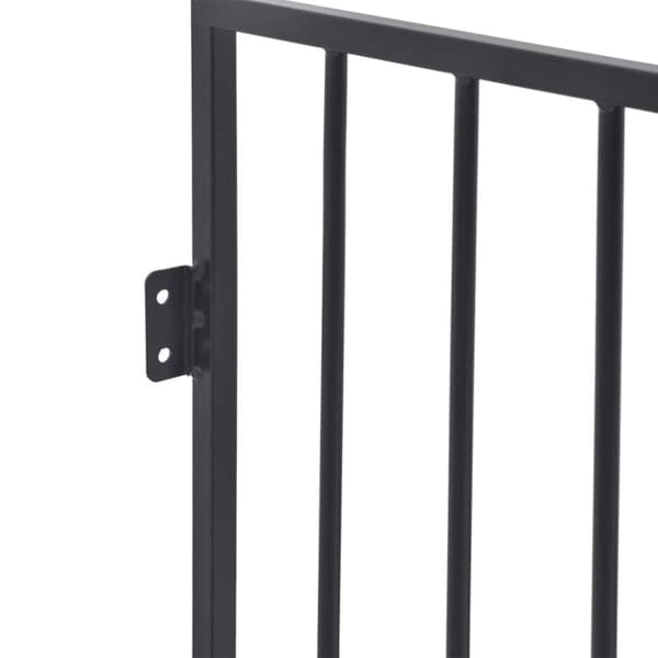 vidaXL pejsegitter stål sort