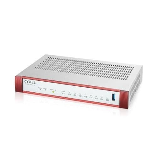 Brandvägg - ZYXEL - ZyWALL USG FLEX 100HP - 8 portar - 1GbE - Molnhanterad