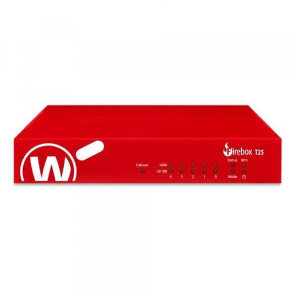 Brandvägg och säkerhet WatchGuard Firebox T25 med 1-års Total Security Suite (WGT25641)