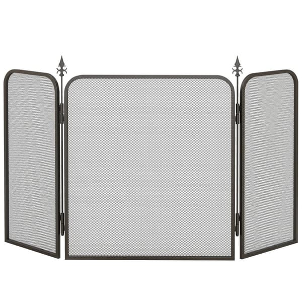 Metallkamin, 3 paneler, 96 x 1,3 x 56 cm