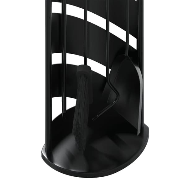vidaXL Peisverktøysett 5 deler 23x15x66 cm stål